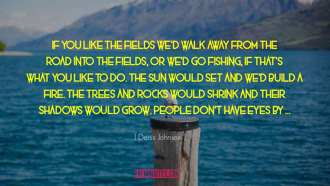 Denis Johnson Quotes: If you like the fields