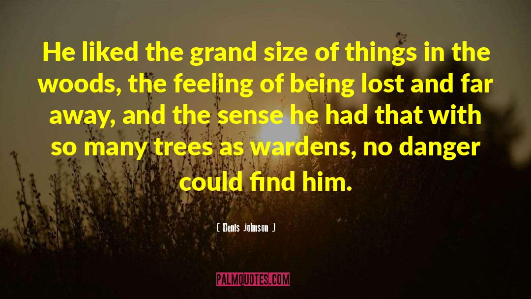 Denis Johnson Quotes: He liked the grand size