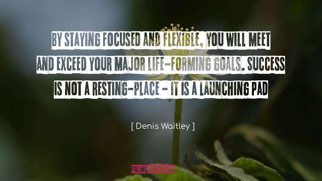 Denis Waitley Quotes: By staying focused and flexible,