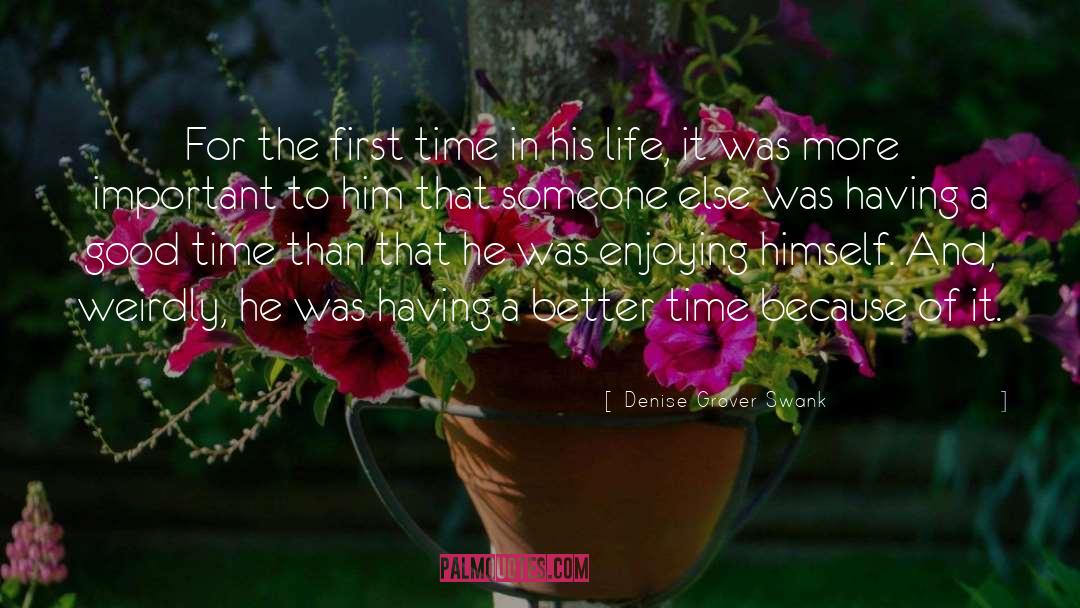 Denise Grover Swank Quotes: For the first time in