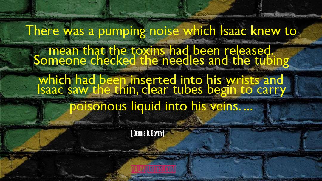 Dennis B. Boyer Quotes: There was a pumping noise