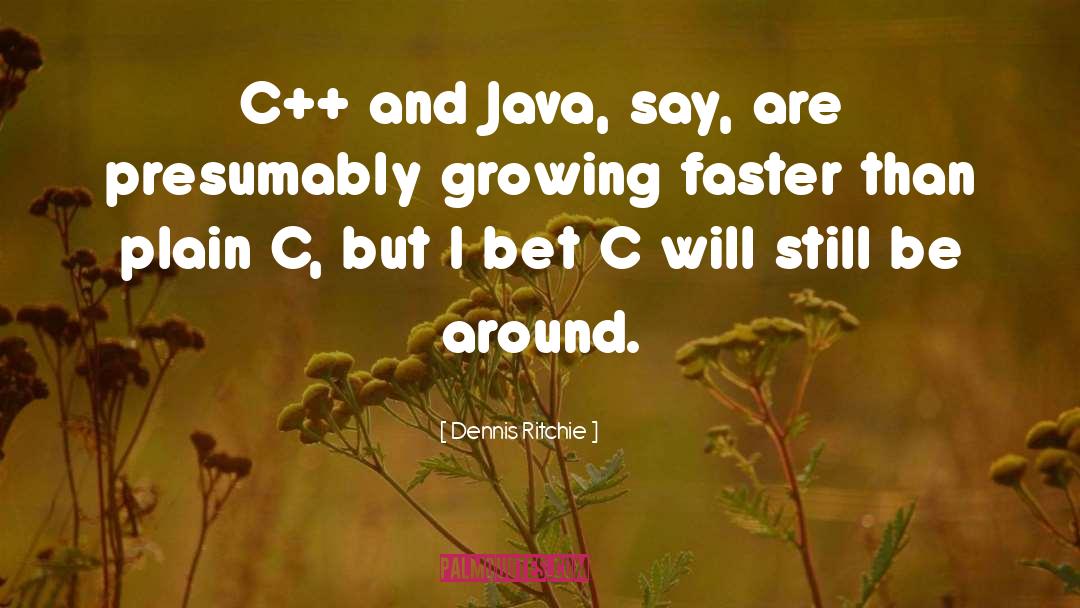 Dennis Ritchie Quotes: C++ and Java, say, are