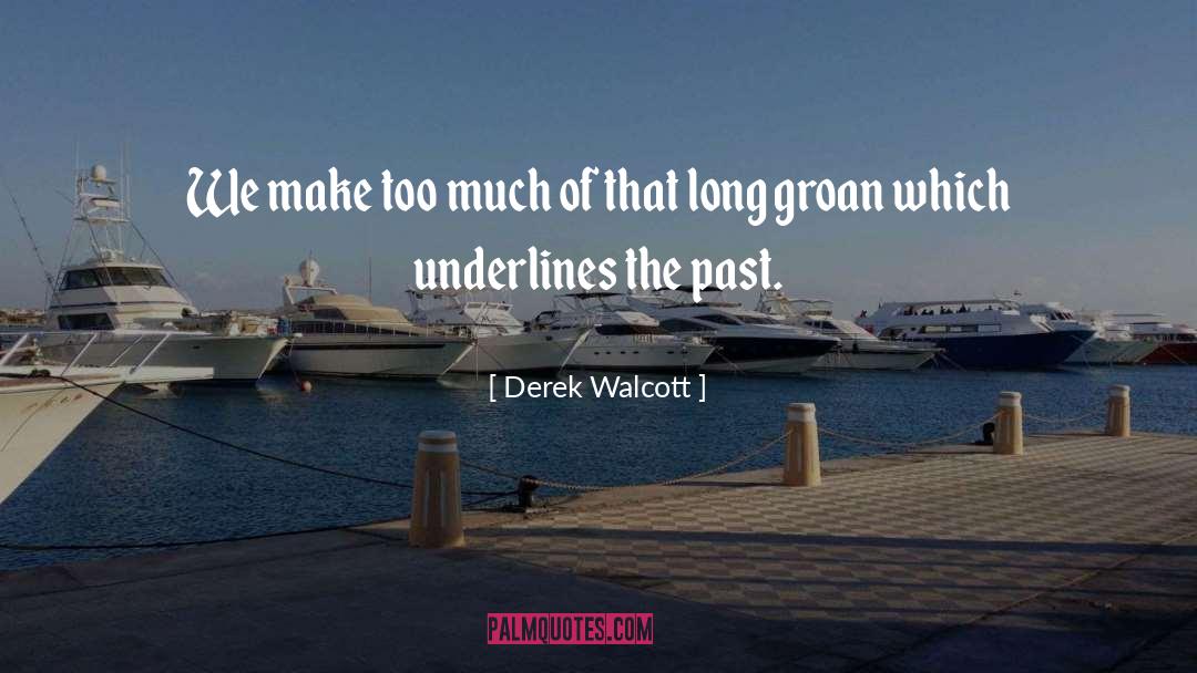 Derek Walcott Quotes: We make too much of