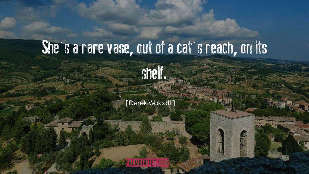 Derek Walcott Quotes: She's a rare vase, out