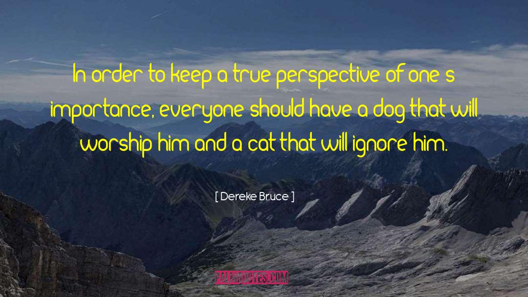 Dereke Bruce Quotes: In order to keep a