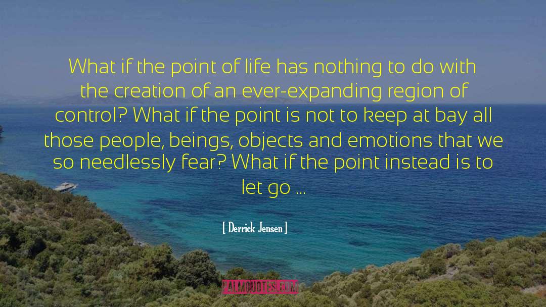 Derrick Jensen Quotes: What if the point of