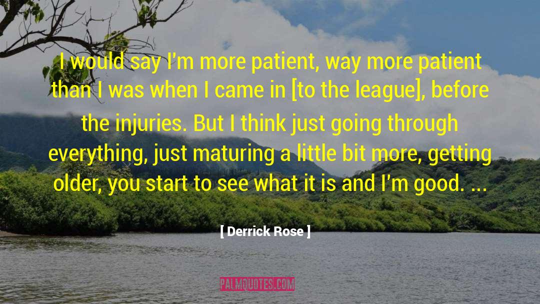 Derrick Rose Quotes: I would say I'm more