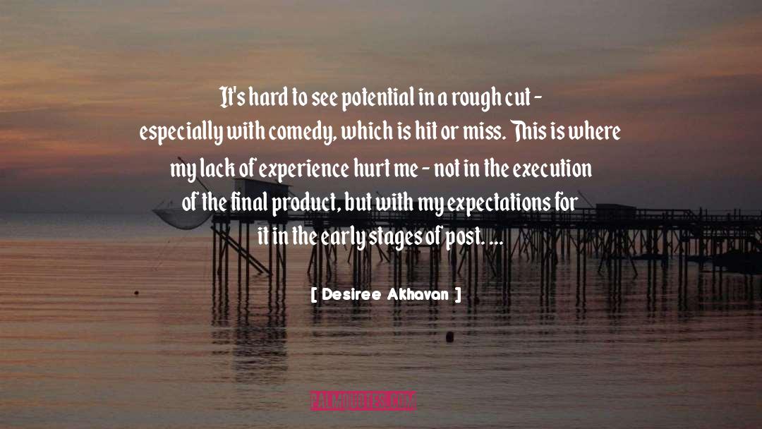 Desiree Akhavan Quotes: It's hard to see potential