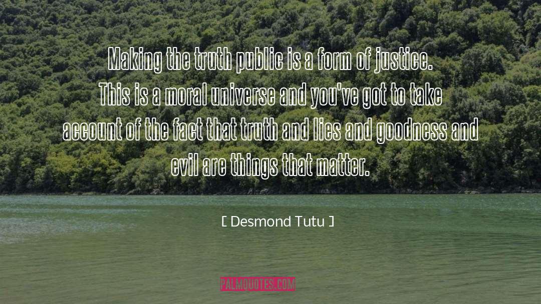 Desmond Tutu Quotes: Making the truth public is