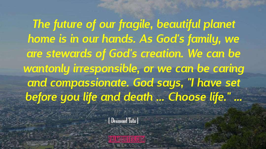 Desmond Tutu Quotes: The future of our fragile,