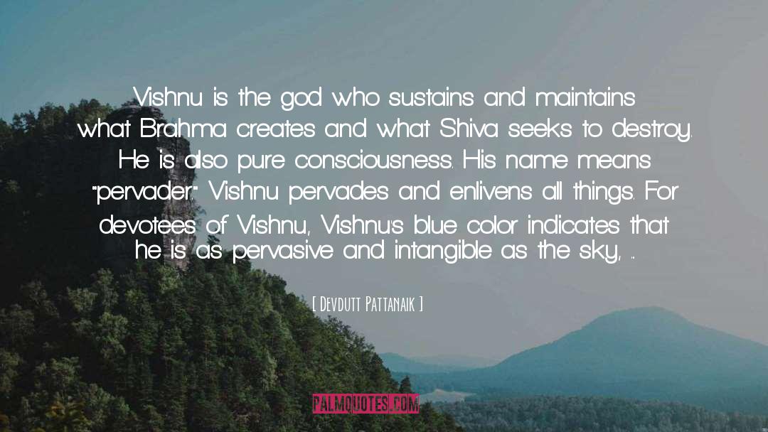 Devdutt Pattanaik Quotes: Vishnu is the god who