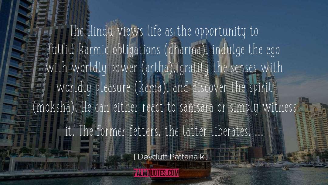 Devdutt Pattanaik Quotes: The Hindu views life as