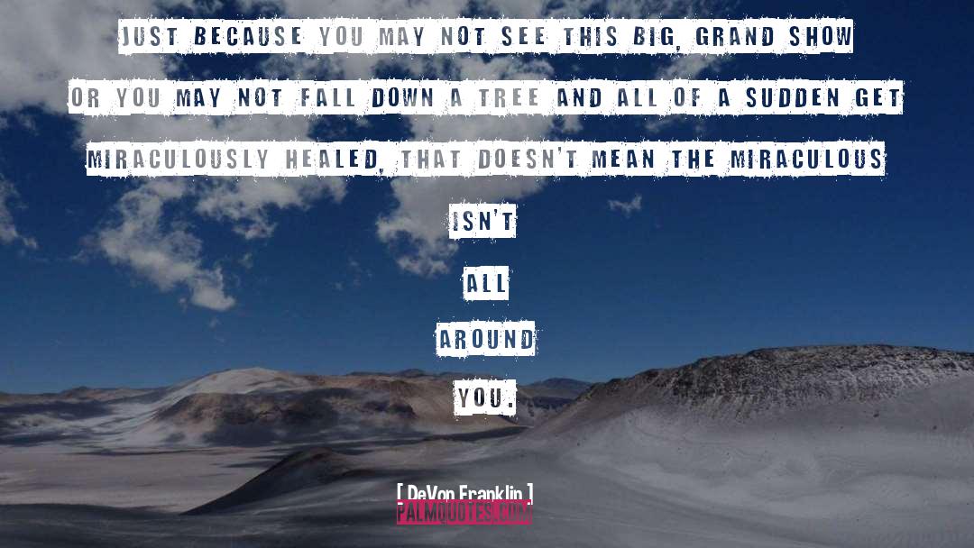 DeVon Franklin Quotes: Just because you may not