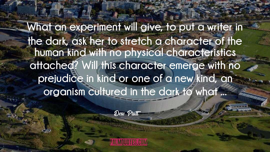 Dew Platt Quotes: What an experiment will give,