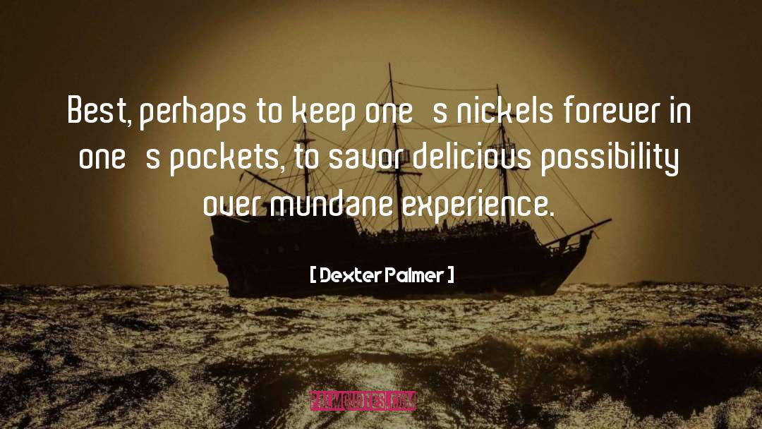 Dexter Palmer Quotes: Best, perhaps to keep one's