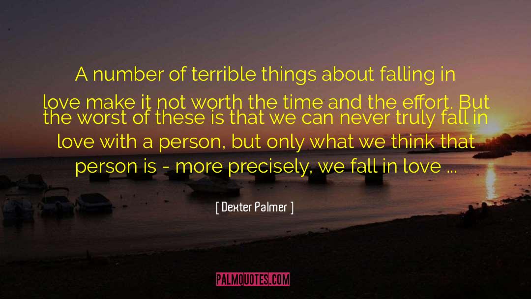 Dexter Palmer Quotes: A number of terrible things
