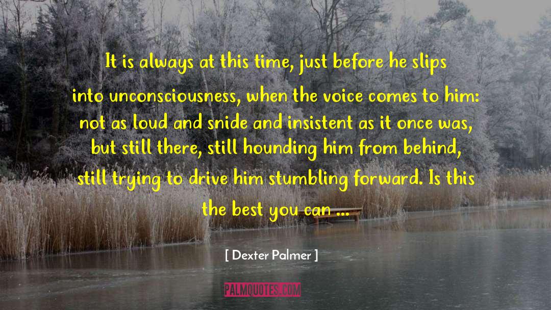 Dexter Palmer Quotes: It is always at this