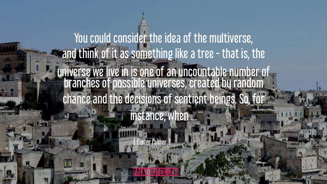 Dexter Palmer Quotes: You could consider the idea