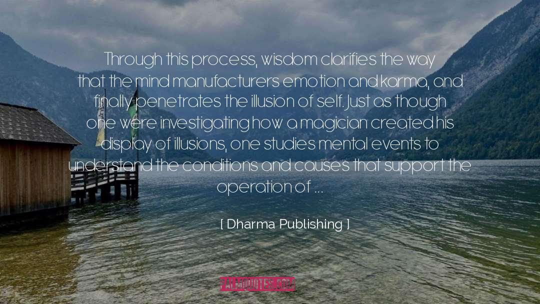 Dharma Publishing Quotes: Through this process, wisdom clarifies