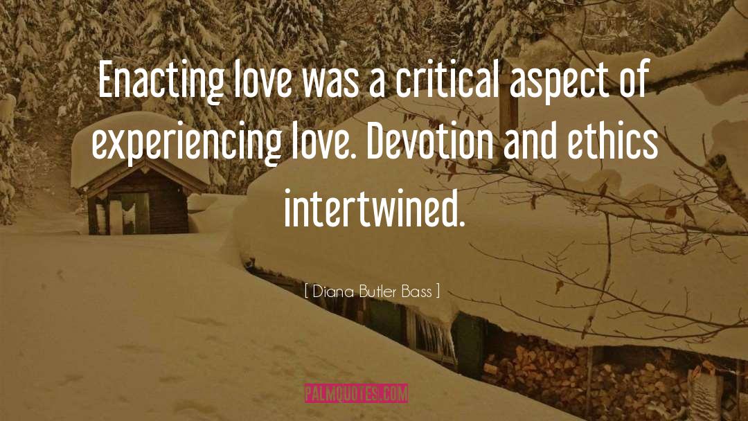 Diana Butler Bass Quotes: Enacting love was a critical