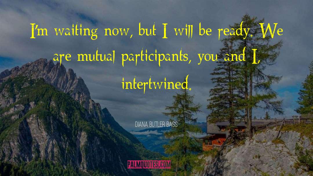 Diana Butler Bass Quotes: I'm waiting now, but I