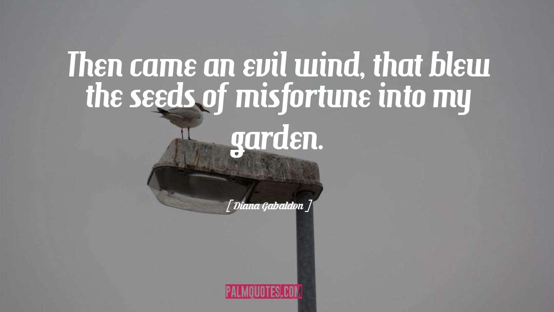 Diana Gabaldon Quotes: Then came an evil wind,