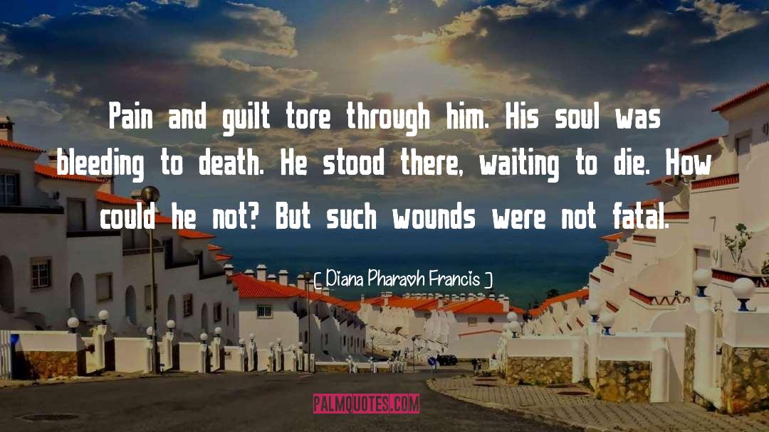 Diana Pharaoh Francis Quotes: Pain and guilt tore through