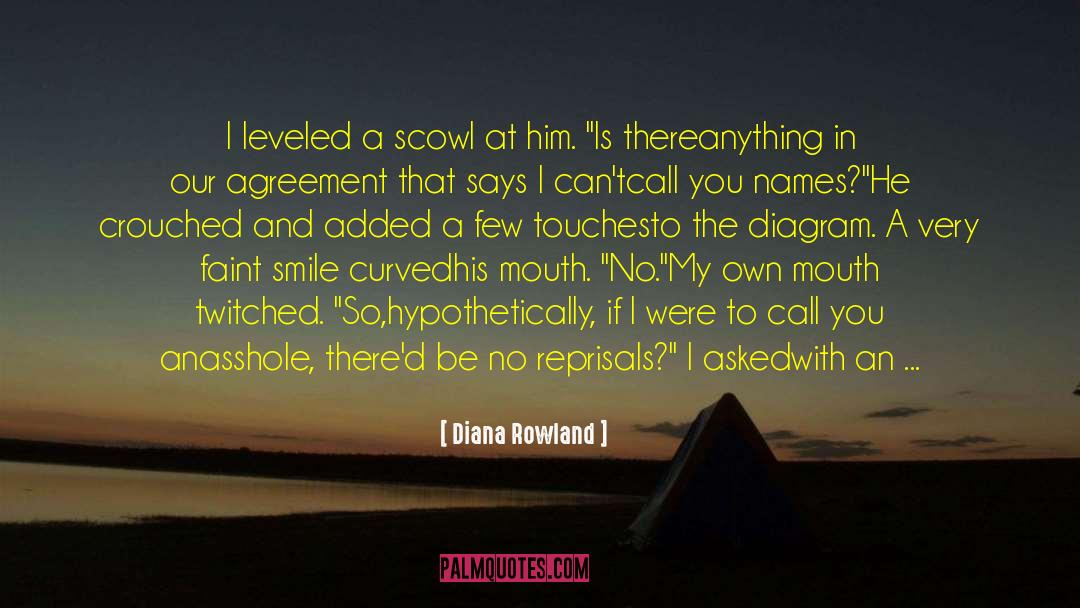 Diana Rowland Quotes: I leveled a scowl at