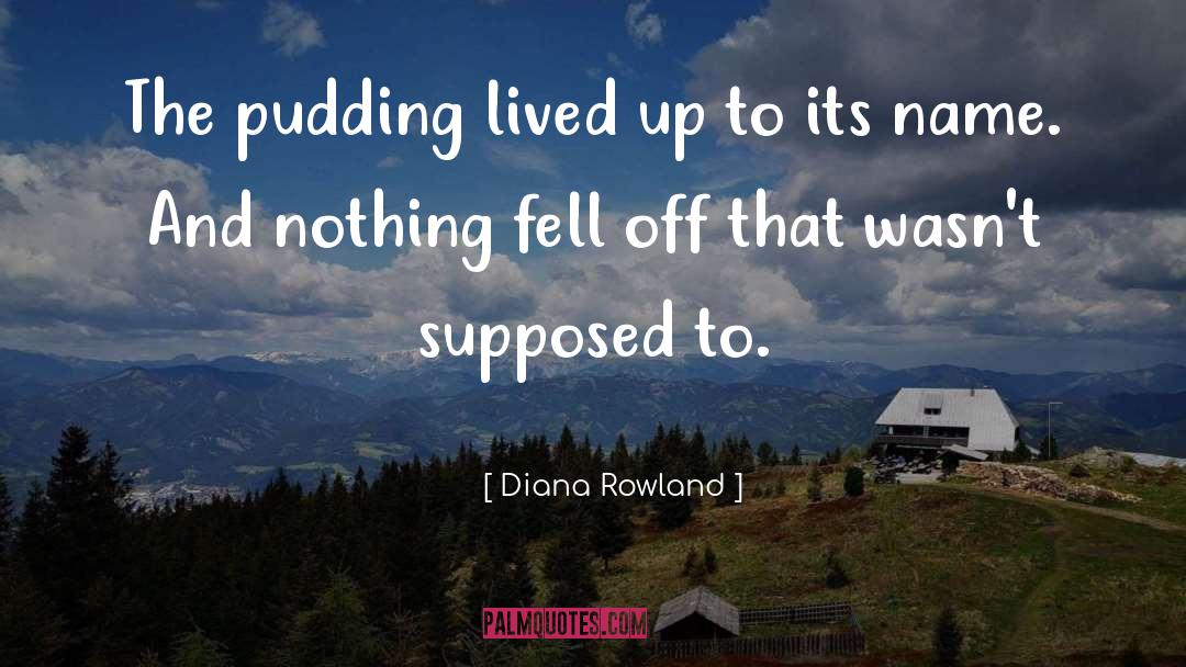 Diana Rowland Quotes: The pudding lived up to