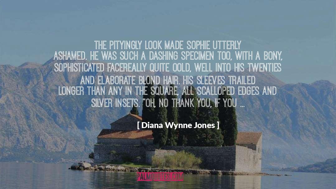 Diana Wynne Jones Quotes: The pityingly look made Sophie
