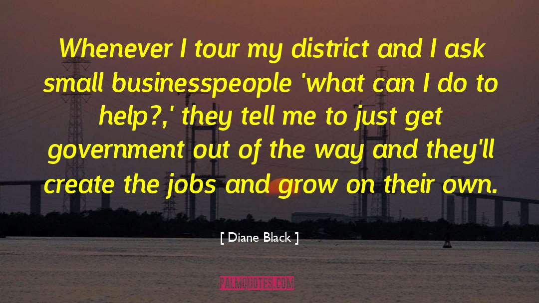 Diane Black Quotes: Whenever I tour my district