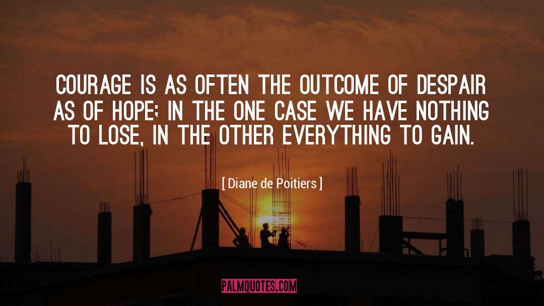 Diane De Poitiers Quotes: Courage is as often the