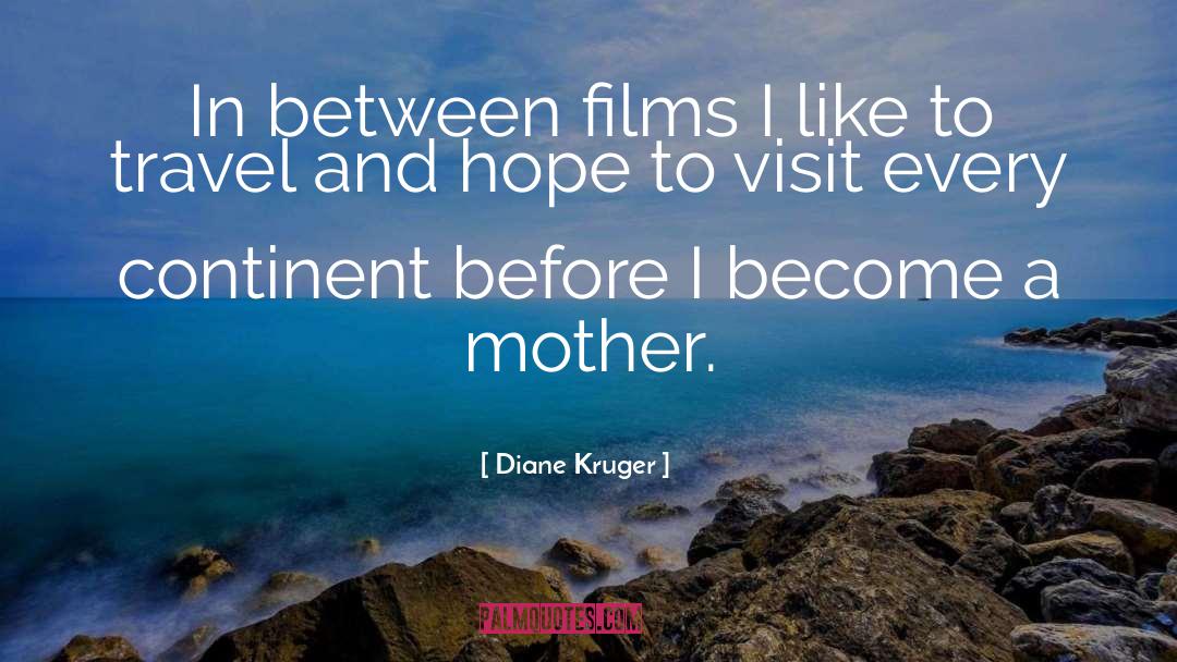 Diane Kruger Quotes: In between films I like