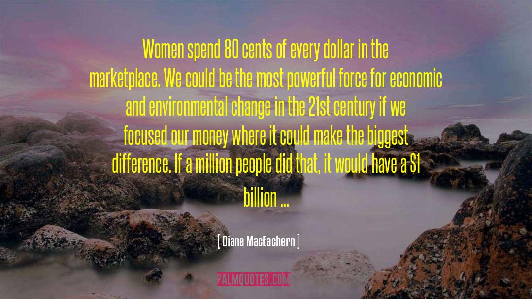 Diane MacEachern Quotes: Women spend 80 cents of