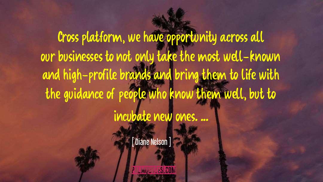 Diane Nelson Quotes: Cross platform, we have opportunity