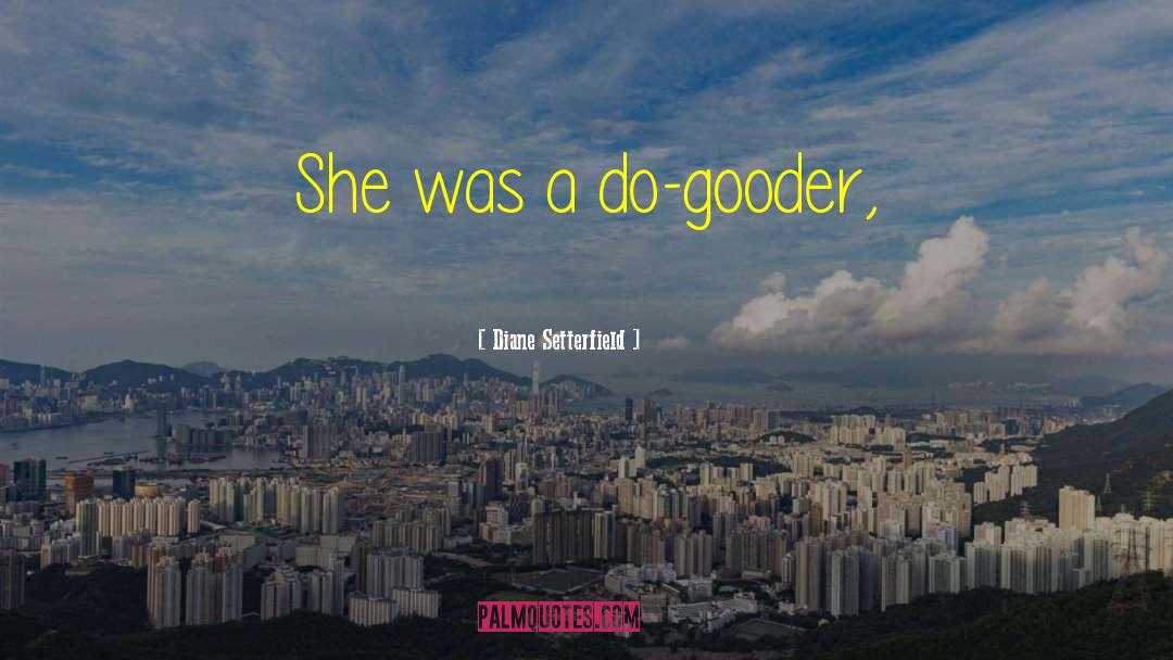 Diane Setterfield Quotes: She was a do-gooder,