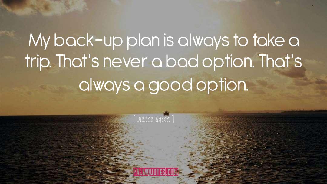 Dianna Agron Quotes: My back-up plan is always