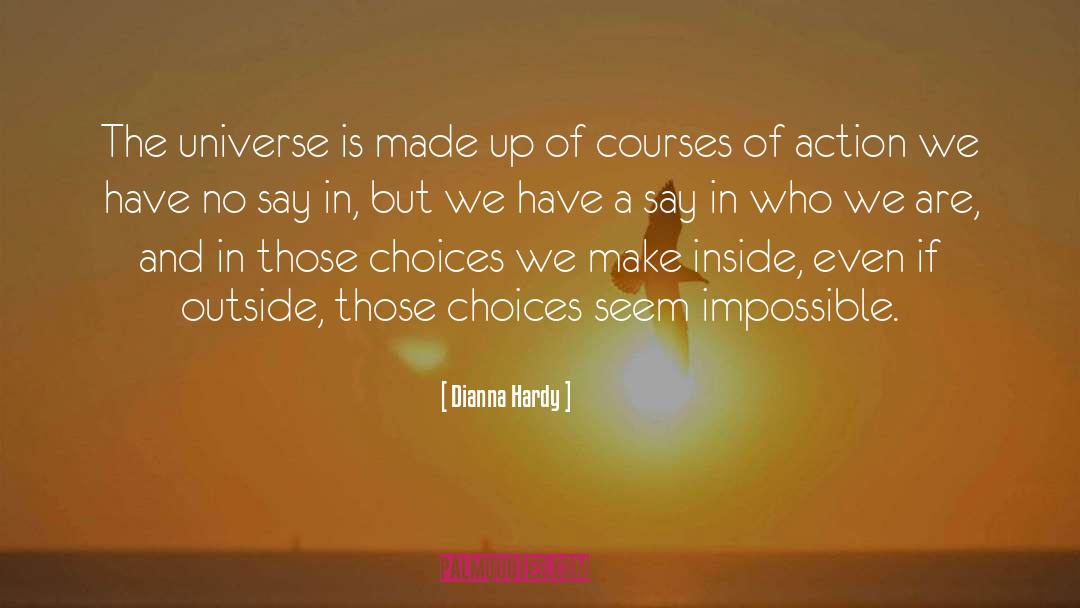 Dianna Hardy Quotes: The universe is made up