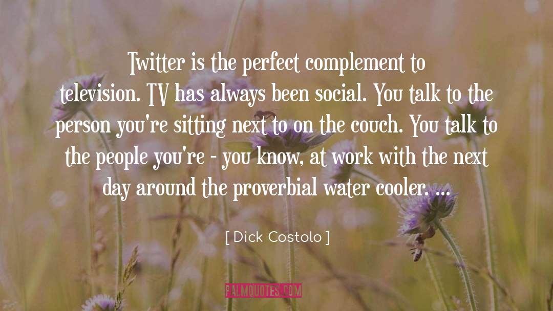 Dick Costolo Quotes: Twitter is the perfect complement