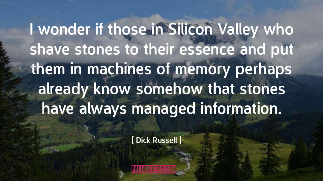Dick Russell Quotes: I wonder if those in