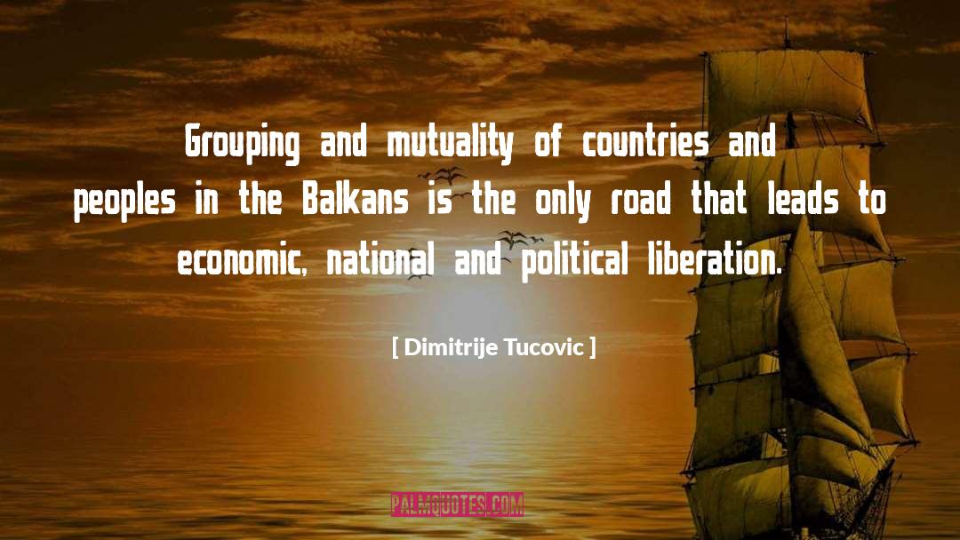 Dimitrije Tucovic Quotes: Grouping and mutuality of countries