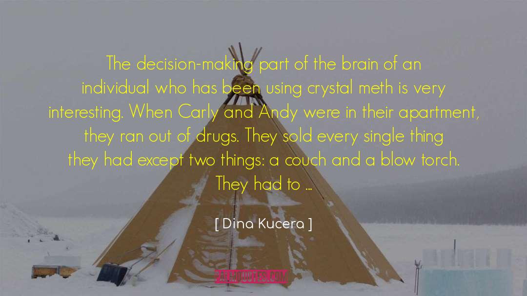 Dina Kucera Quotes: The decision-making part of the