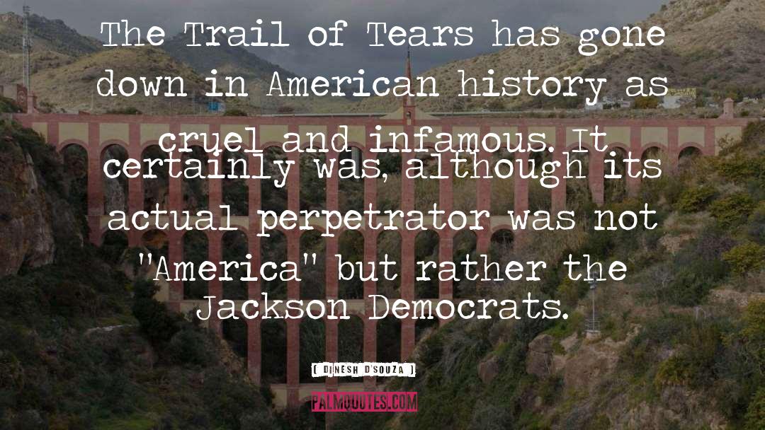 Dinesh D'Souza Quotes: The Trail of Tears has