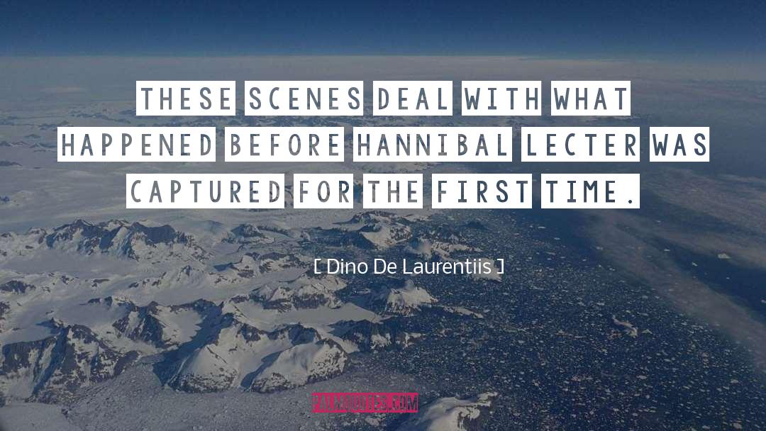Dino De Laurentiis Quotes: These scenes deal with what
