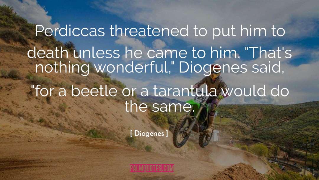 Diogenes Quotes: Perdiccas threatened to put him