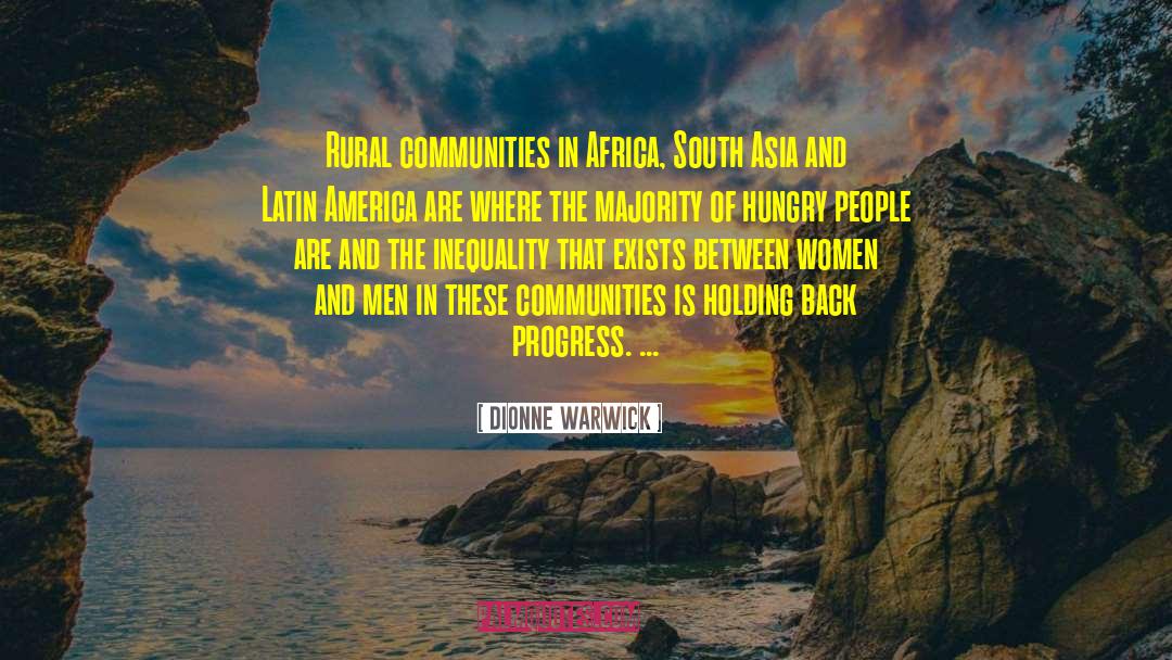 Dionne Warwick Quotes: Rural communities in Africa, South