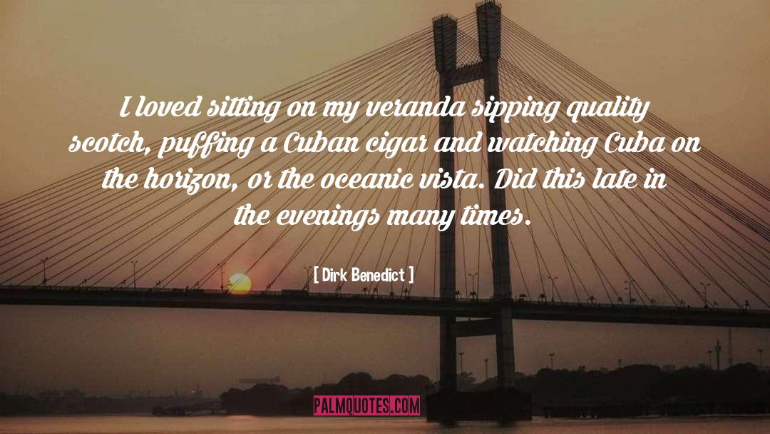 Dirk Benedict Quotes: I loved sitting on my
