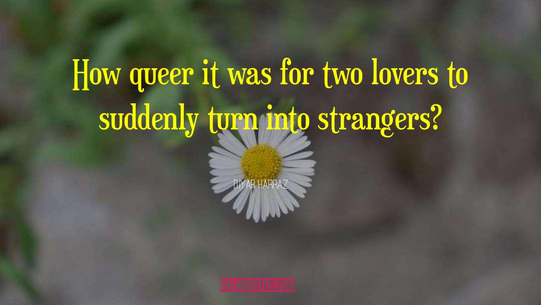 Diyar Harraz Quotes: How queer it was for