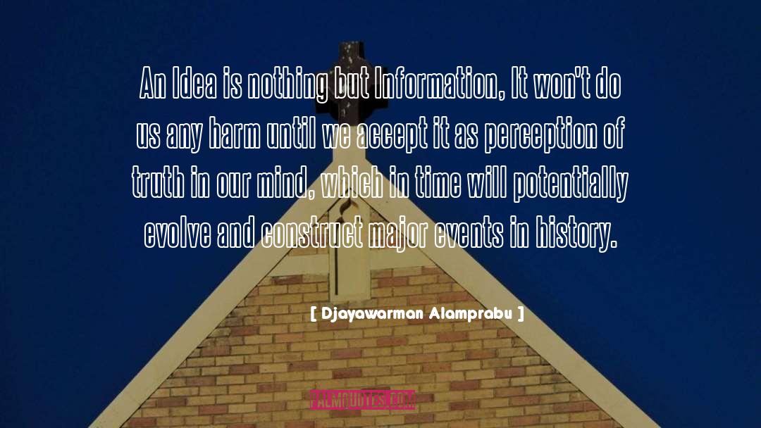 Djayawarman Alamprabu Quotes: An Idea is nothing but