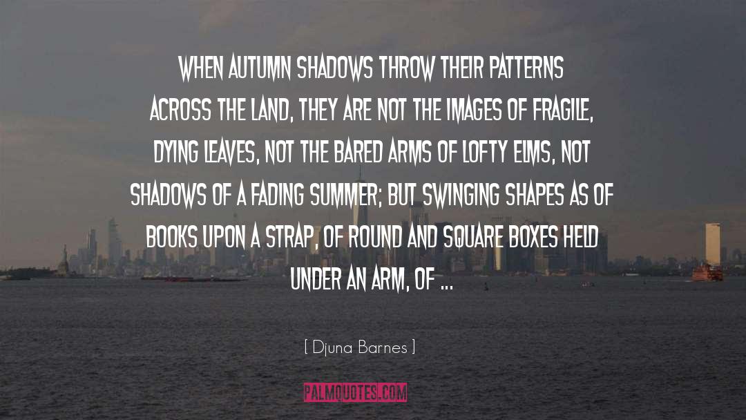 Djuna Barnes Quotes: When autumn shadows throw their